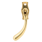 From The Anvil 20419L - Polished Brass Pear Drop Locking Espag Fastener - Left Hand