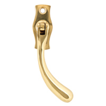 From The Anvil 20419R - Polished Brass Pear Drop Locking Espag Fastener - Right Hand