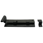 From The Anvil 33015 - Black Straight Door Bolt 6 inch - Inward Opening