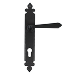 From The Anvil 33067 - Black Cromwell Lever Espag Lock Set on Backplate 92mm