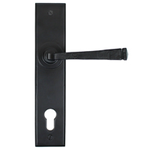 From The Anvil 33123 - Black Avon Espag Lock Set on Backplate 92mm