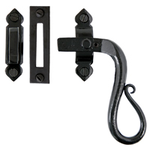 From The Anvil 33469 - Black Locking Shepherds Crook Casement Fastener - Right Hand