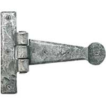 From The Anvil 33650 - Pewter Patina T-Hinge Penny End 4 inch