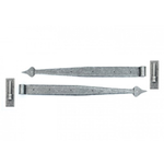 From The Anvil 33742 - Pewter 24 inch Hook & Band Hinge (pair)