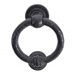 From The Anvil 33869 - Black 4 inch Ring Door Knocker