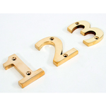 From The Anvil 83715 - Polished Brass Numeral 5