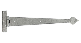 From The Anvil 33792 - Pewter 22 inch Arrow Head T Hinge (pair)