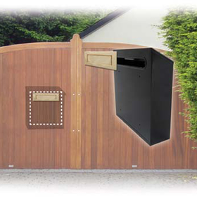 Sterling Locks MB03BKR - Black Contemporary Post Box