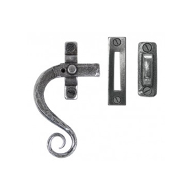 From The Anvil 33725 - Pewter Patina Monkeytail Locking Casement Fastener - Left Hand