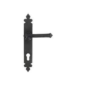 From The Anvil 33854 - Beeswax Tudor Espag Lever on Euro Lock Backplate - 92mm Centres