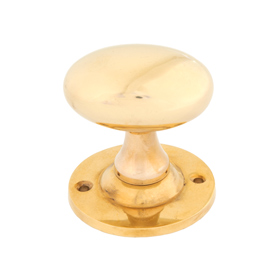 From The Anvil 83627 - Cast Oval Mortice/Rim Knob Set - Polished Brass