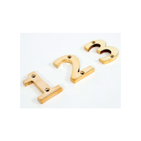 From The Anvil 83712 - Polished Brass Numeral 2