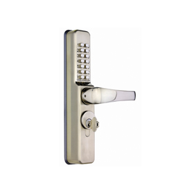 Codelocks CL0475 - Narrow stile Codelock complete with Code Free Function, Euro Profile cylinder and cams