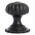 From The Anvil 83507 - Black Cabinet knob with Base - Small
