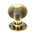 From The Anvil 83633H - Aged Brass Beehive Heavy Mortice/Rim Knob Set